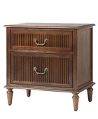 Farmhouse Solid Wood Nightstand (Optional Types)