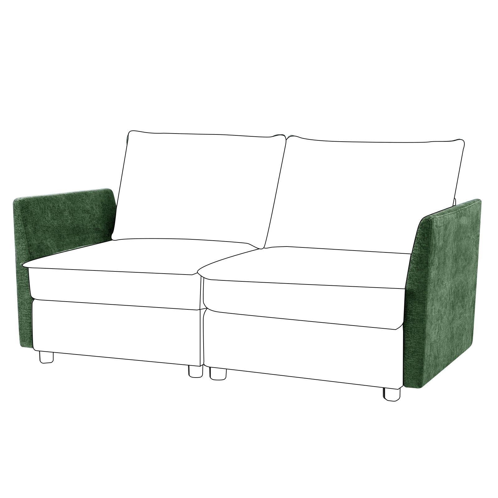 Accessories for Harmetrix Oversized Soft Sectional Couch
