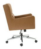 Eamonn Ergonomics Adjustable Swivel Office Chair with Metal Feet