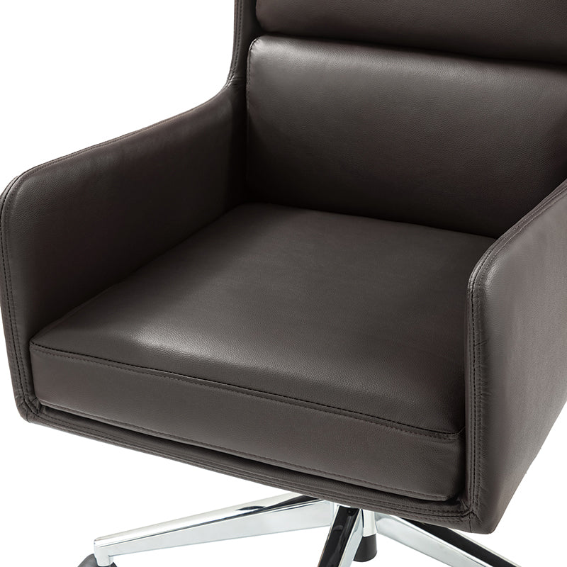 Eamonn Ergonomics Adjustable Swivel Office Chair with Metal Feet