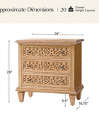Colombo 3-Drawer Nightstand with Built-In Outlets(Optional Types)