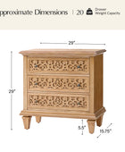 Colombo 3-Drawer End Table with Built-In Outlets(Optional Types)