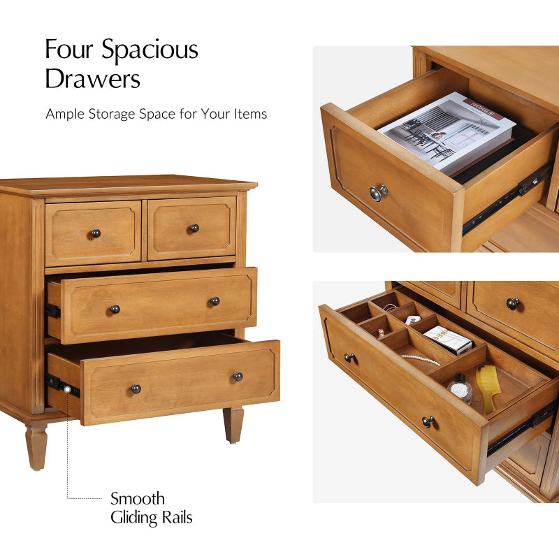 Isidro Accent Chest of Drawers With Integrated Charging Station