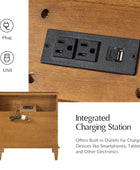 Isidro Accent Chest of Drawers With Integrated Charging Station