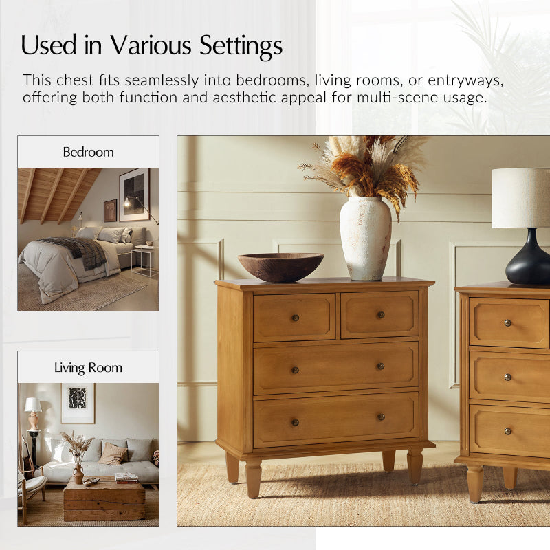 Isidro Accent Chest of Drawers With Integrated Charging Station