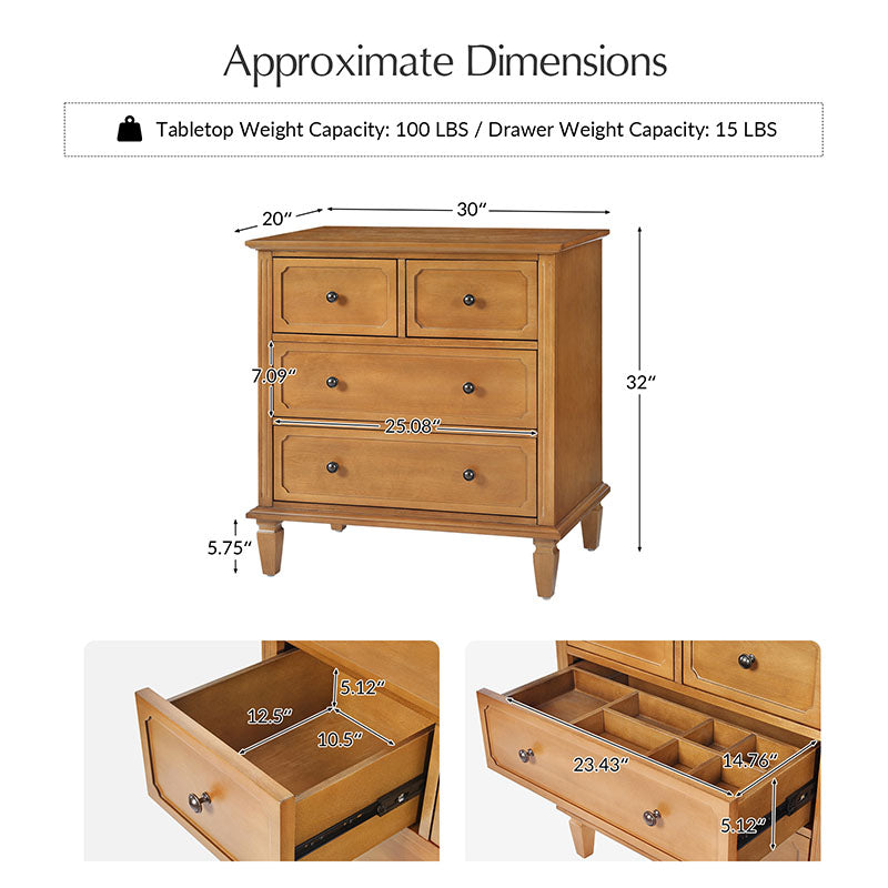 Isidro Accent Chest of Drawers With Integrated Charging Station
