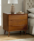 Rebecca 3-Drawer Mid-century Modern Nightstand