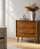 Rebecca 3-Drawer Mid-century Modern Nightstand