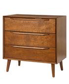 Rebecca 3-Drawer Mid-century Modern Nightstand