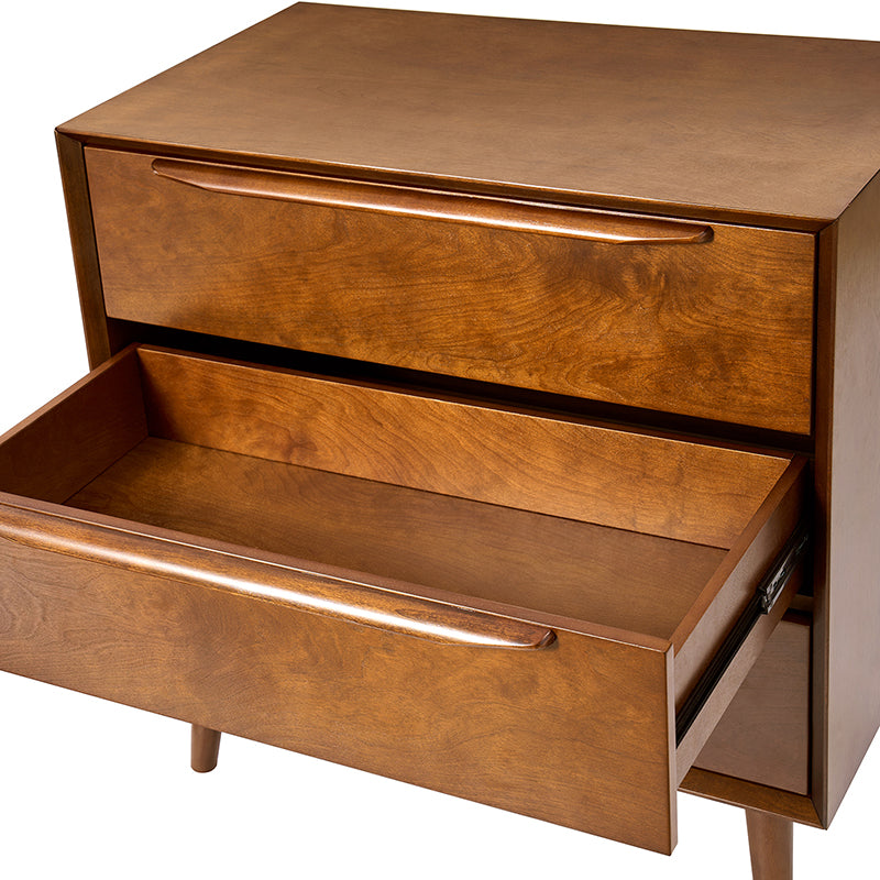 Rebecca 3-Drawer Mid-century Modern Nightstand