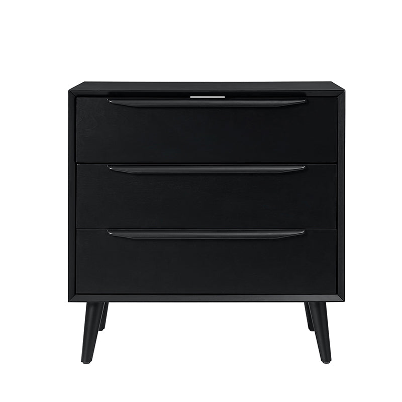 Rebecca 3-Drawer Mid-century Modern Nightstand