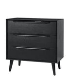 Rebecca 3-Drawer Mid-century Modern Nightstand