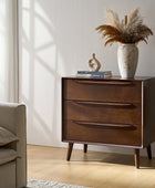 Rebecca 3-Drawer Mid-century Modern Nightstand