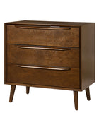 Rebecca 3-Drawer Mid-century Modern Nightstand