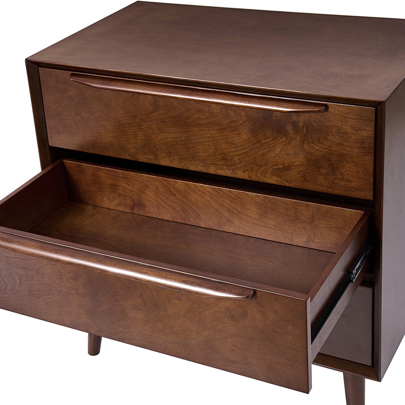 Rebecca 3-Drawer Mid-century Modern Nightstand