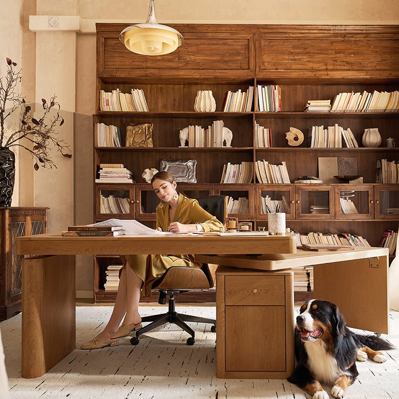 Veritas 360-Degree Rotating Desk Electric Adjustable Standing Desk with Flip-Top Lid