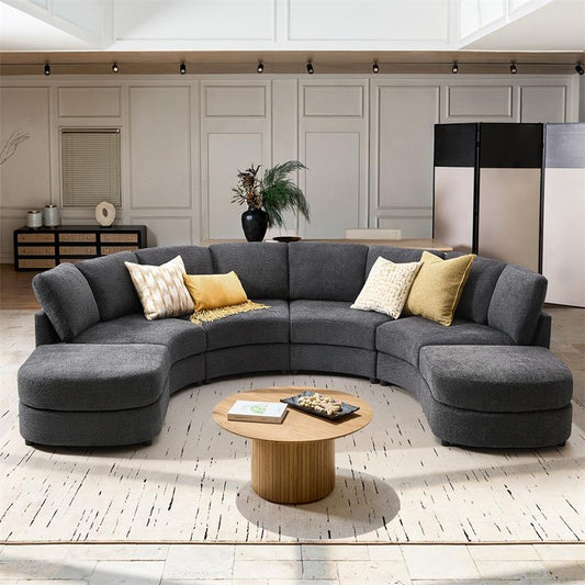 Aeris Modern Curved Sectional Sofa Set