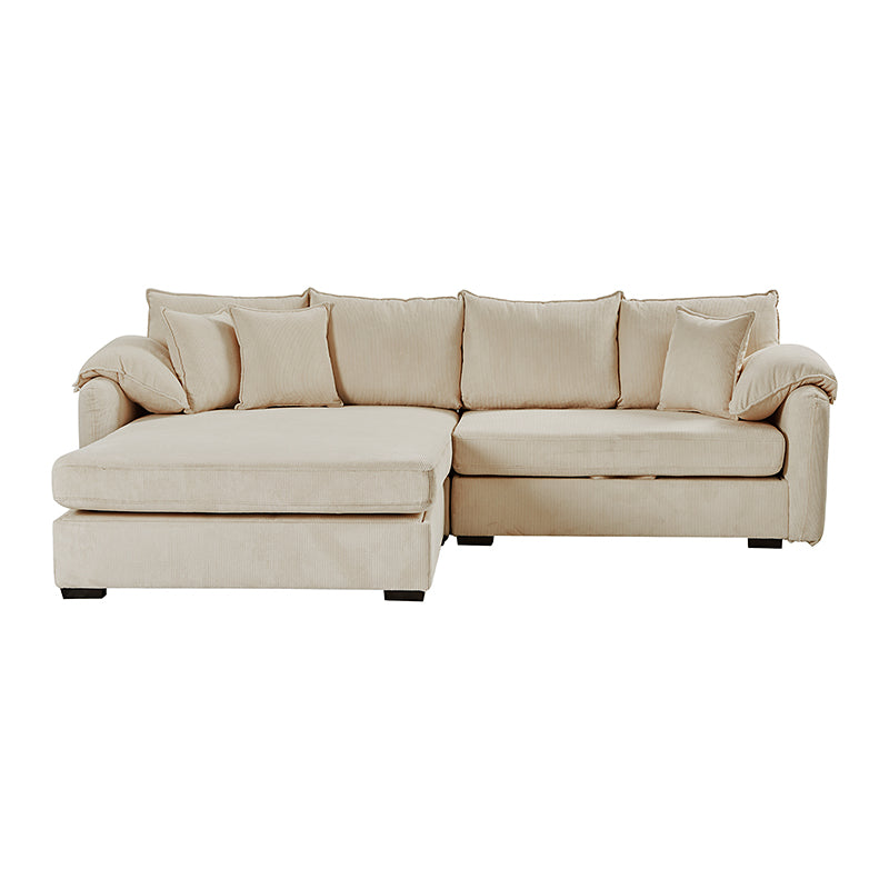 Aladino 2-Piece Upholstered Reversible Sectional Sofa with Storage
