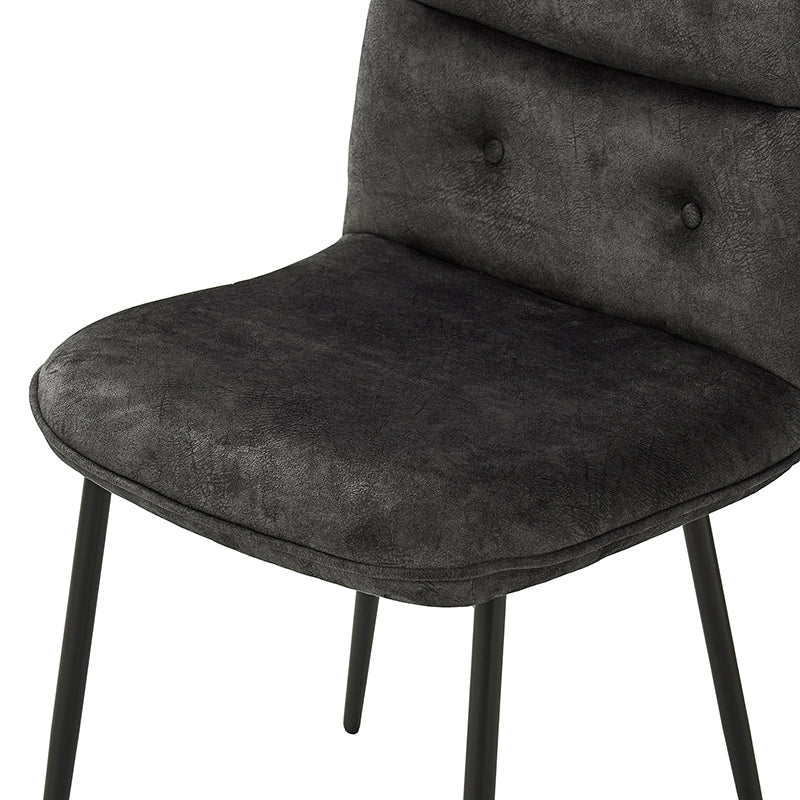 Annie Velvet Solid Back Dining Chair (Set of 2)