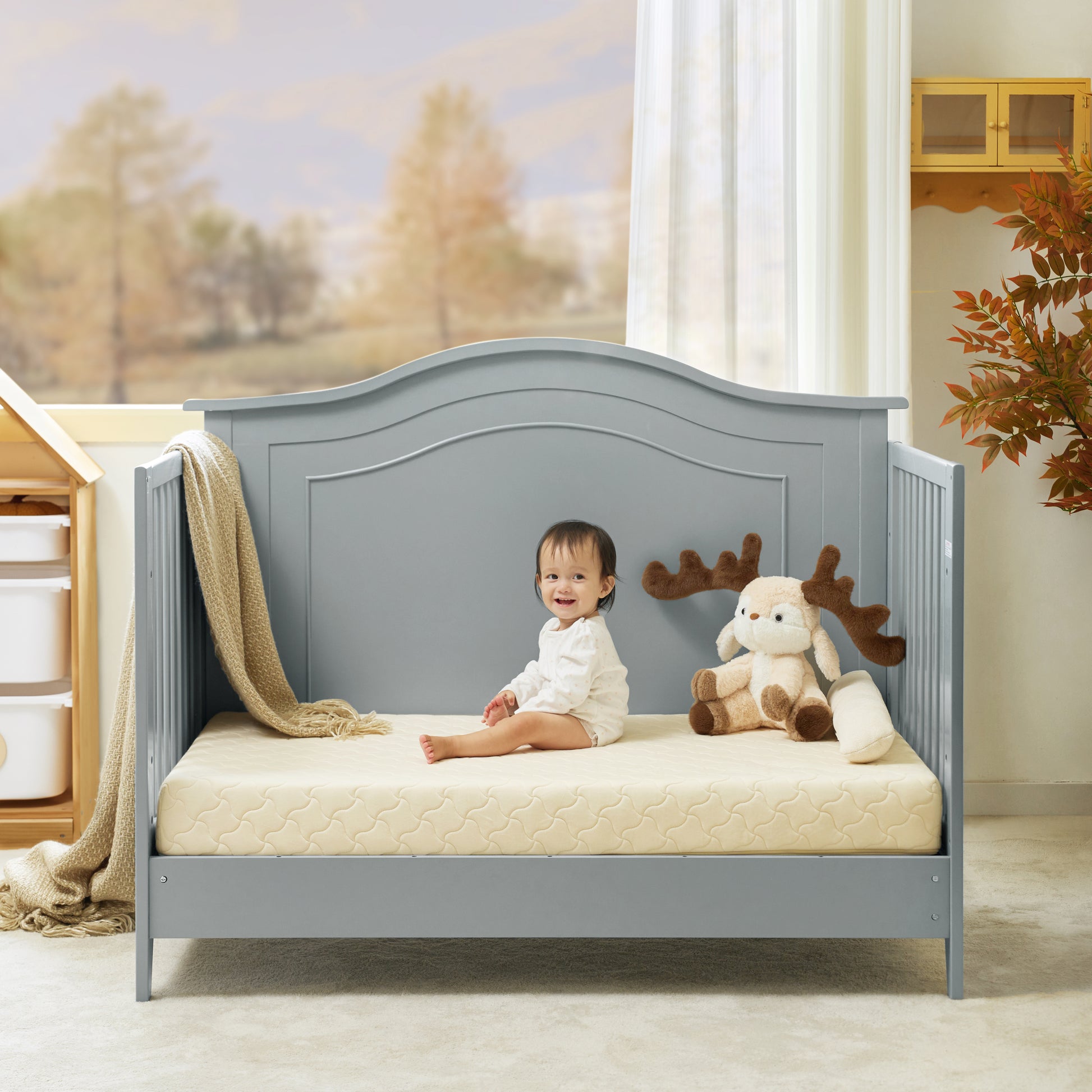 Fabiana Vintage Baby 5-in-1 Convertible Crib