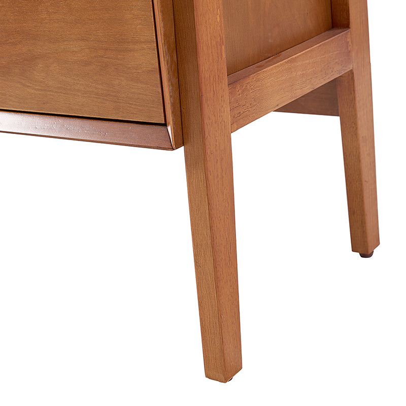 Andre 76"H x 36"W Solid Wood Ladder Bookcase