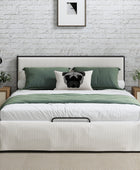 Rosa Upholstered Platform Storage Bed with Bed Skirt