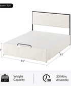 Rosa Upholstered Platform Storage Bed with Bed Skirt