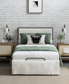 Rosa Upholstered Platform Storage Bed with Bed Skirt