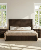 Verral 3-Piece Modern Fluted Solid Wood Bedroom Bundle with Oak Texture
