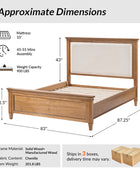4-Piece Transitional Solid Wood Bedroom Set with 6-Drawer Dresser