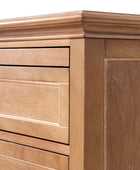 4-Piece Transitional Solid Wood Bedroom Set with 5-Drawer Dresser