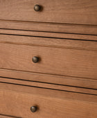 4-Piece Transitional Solid Wood Bedroom Set with 5-Drawer Dresser