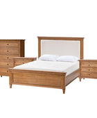 4-Piece Transitional Solid Wood Bedroom Set with 5-Drawer Dresser