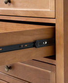 4-Piece Transitional Solid Wood Bedroom Set with 5-Drawer Dresser