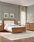 Mornay 4-Piece Transitional Solid Wood Bedroom Set with 6-Drawer Dresser