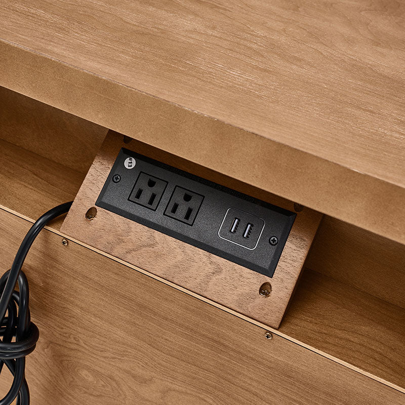 4-Piece Transitional Solid Wood Bedroom Set with 6-Drawer Dresser