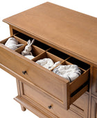 4-Piece Transitional Solid Wood Bedroom Set with 6-Drawer Dresser