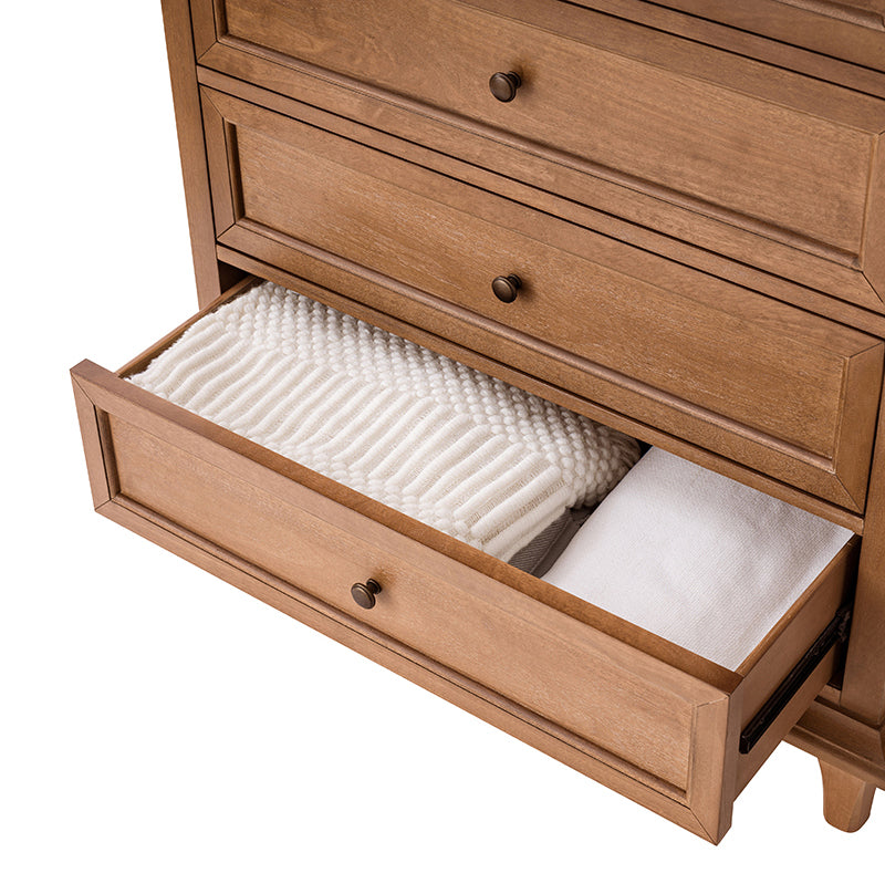 Mornay 4-Piece Transitional Solid Wood Bedroom Set with 6-Drawer Dresser