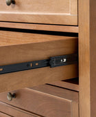 Mornay 4-Piece Transitional Solid Wood Bedroom Set with 6-Drawer Dresser