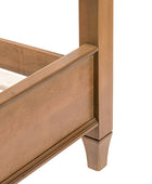 4-Piece Transitional Solid Wood Bedroom Set with 6-Drawer Dresser