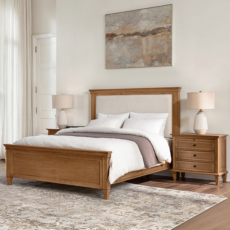 3-Piece Transitional Solid Wood Bedroom Set