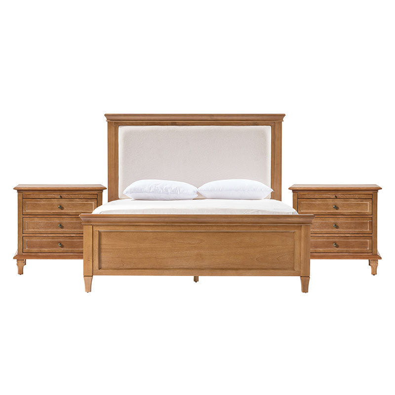 3-Piece Transitional Solid Wood Bedroom Set