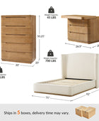 Brandon Modern 4-Piece Bedroom Set with chest