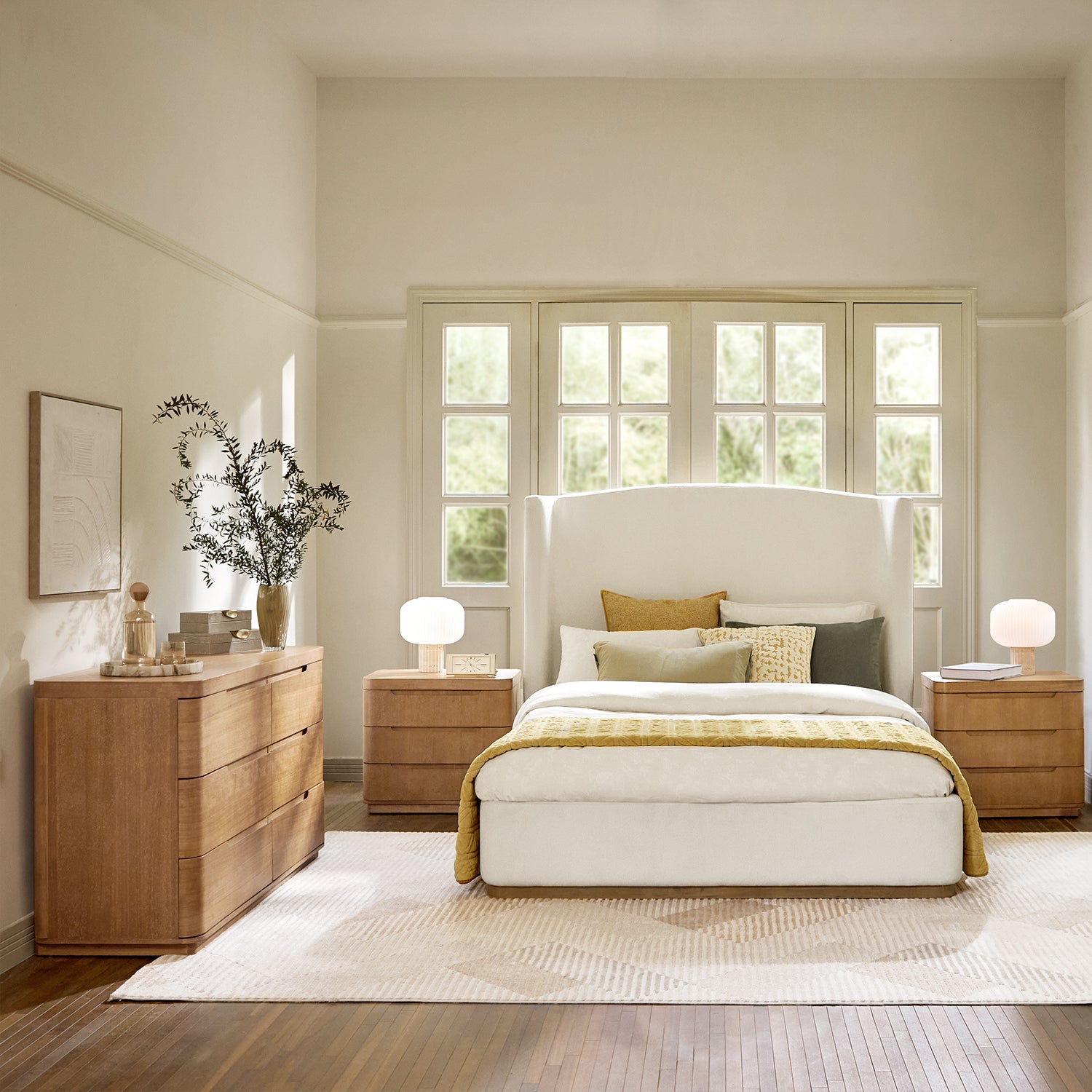 Brandon Modern 4-Piece Bedroom Set with Dresser