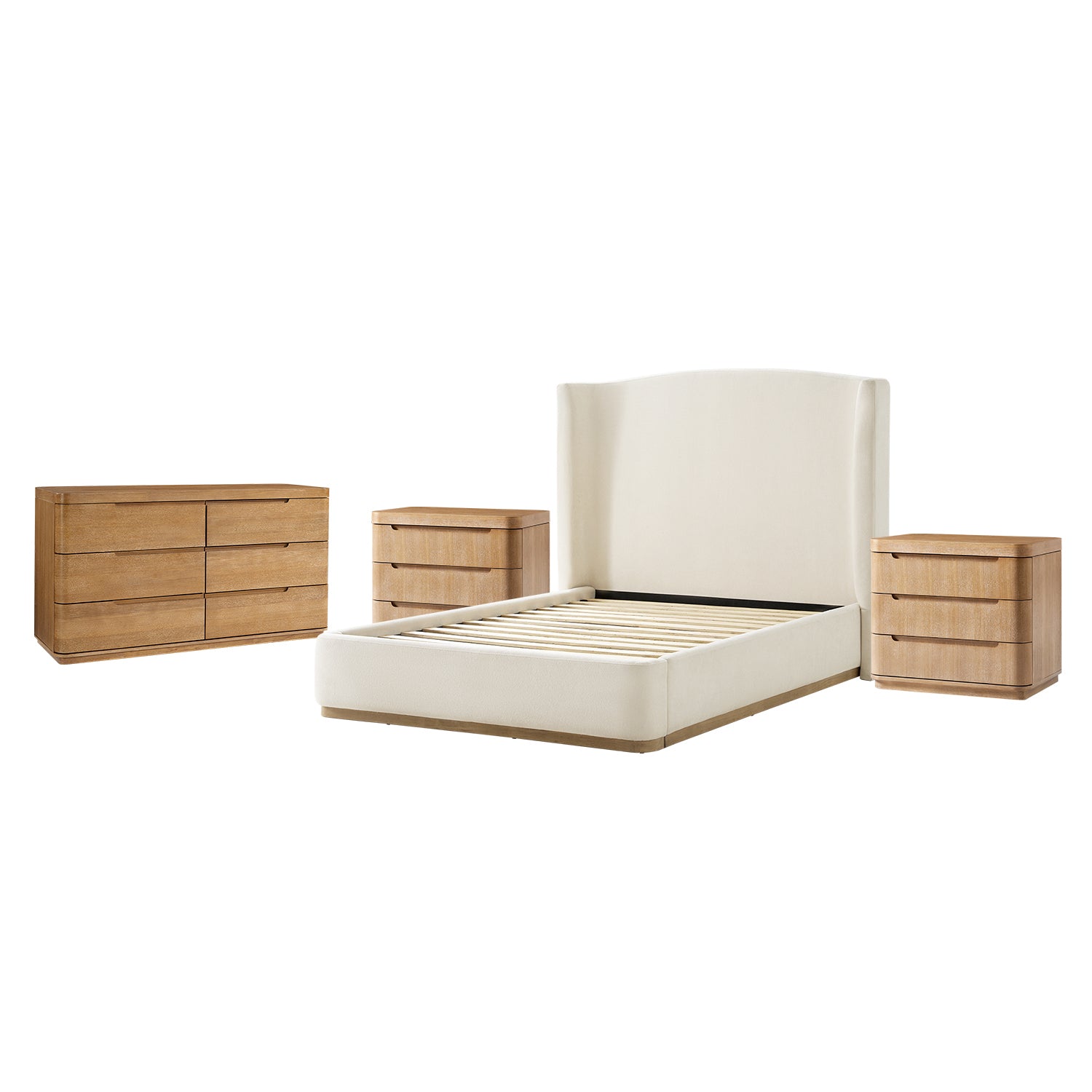 Brandon Modern 4-Piece Bedroom Set with Dresser