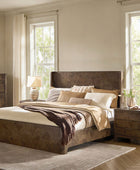 Virel 3-Piece Modern Marquetry Bedroom Set