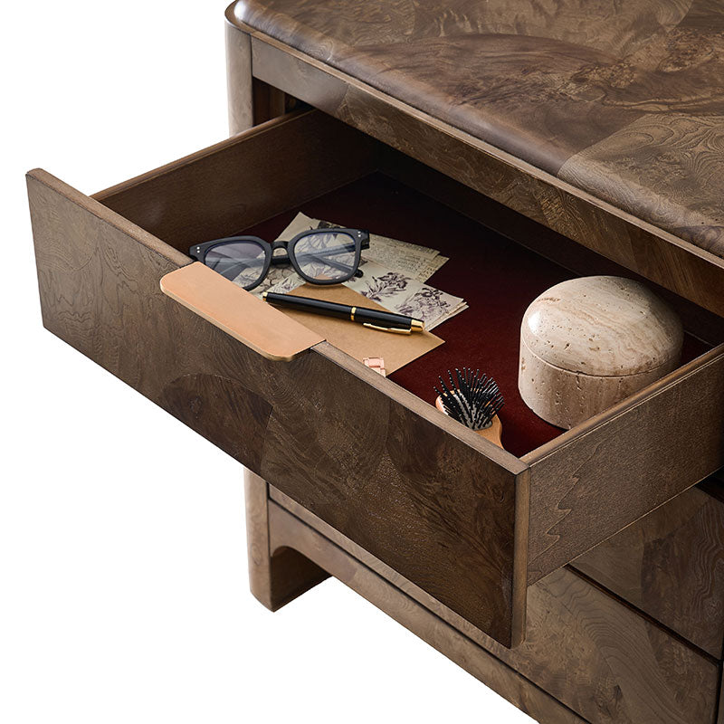 Virel 3-Piece Modern Marquetry Bedroom Set