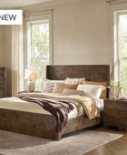 Virel 3-Piece Modern Marquetry Bedroom Set