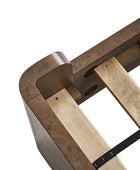 Virel 4-Piece Modern Marquetry Bedroom Set with 6-Drawer Dresser