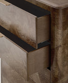 Virel 5-Piece Modern Marquetry Bedroom Set